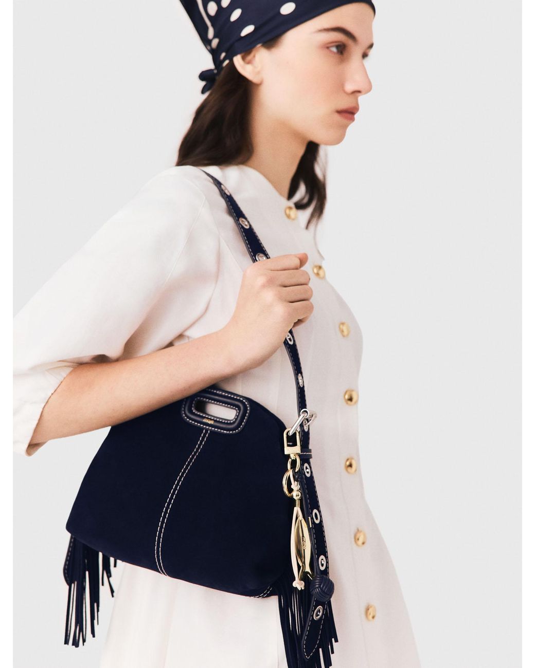 Maje White Charms Mit Maritimen Details