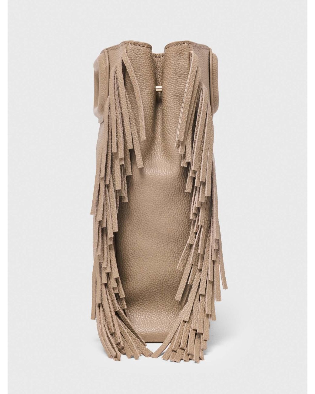 Maje Natural Grained Leather M Bag