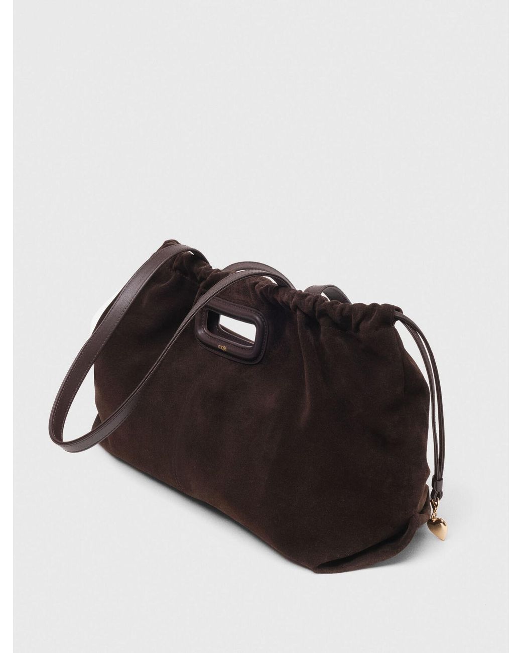 Maje Black Suede Milpli Tote Bag