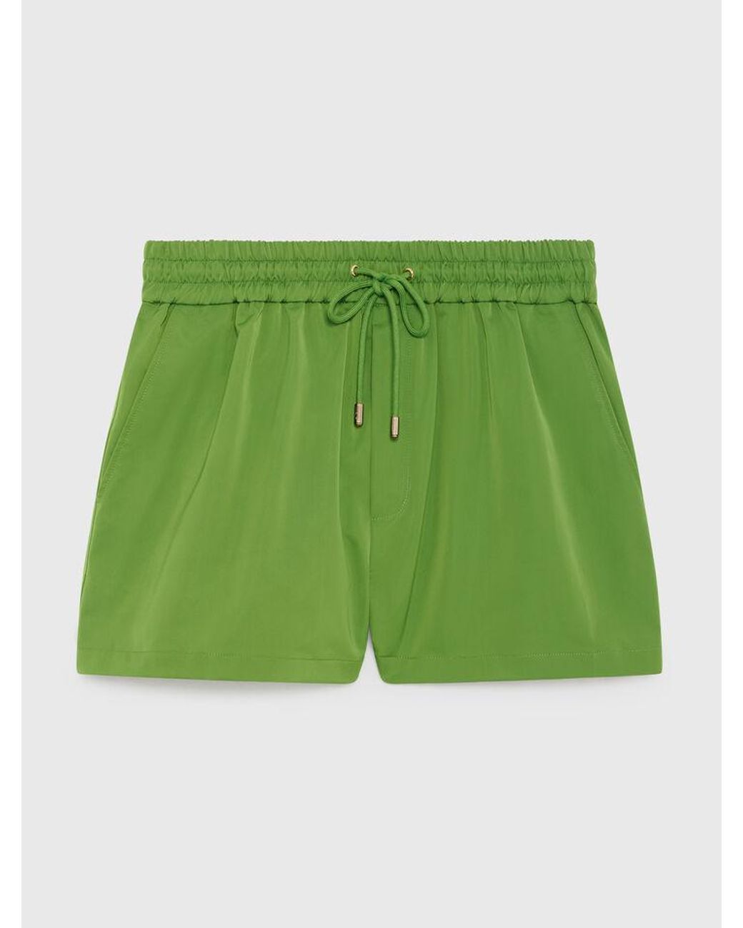 Maje Green Technical Fabric Shorts