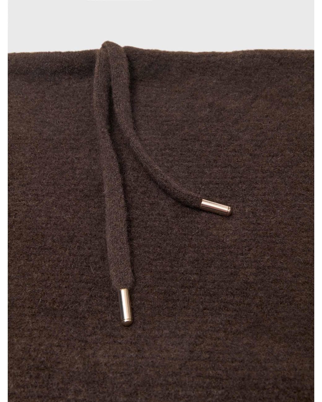 Maje Brown Yak Wool Balaclava