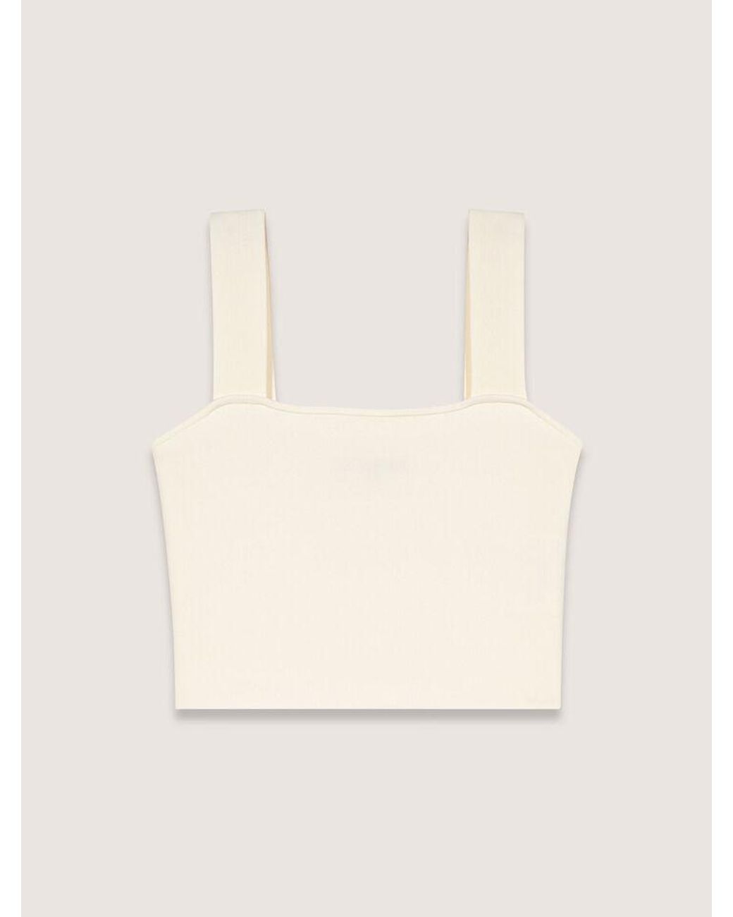 Maje Blue Knit Crop Top