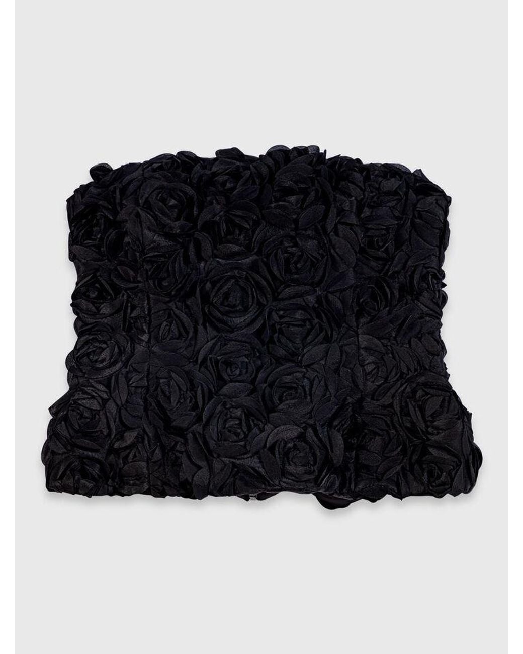 Maje Blue Flower-Embellished Top