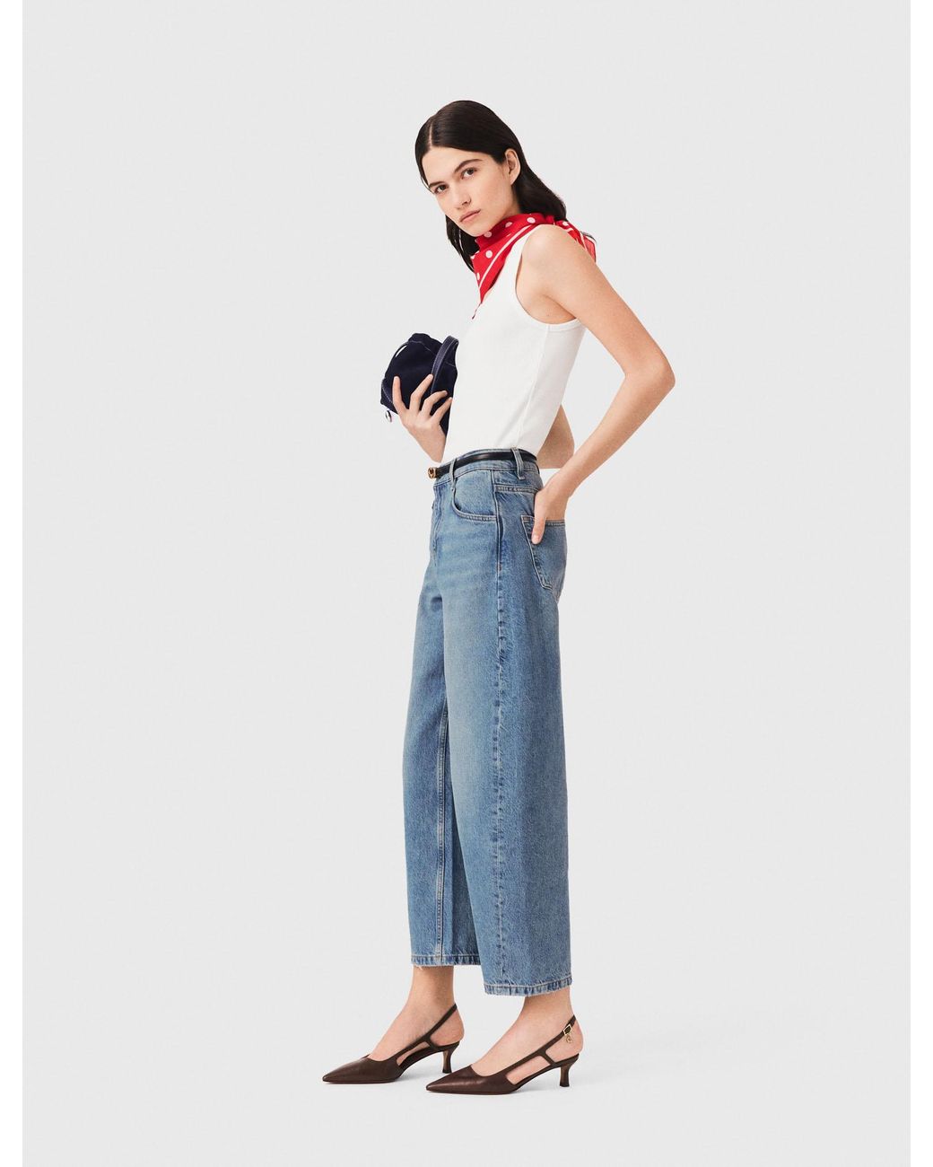Maje Blue Balloon Jeans