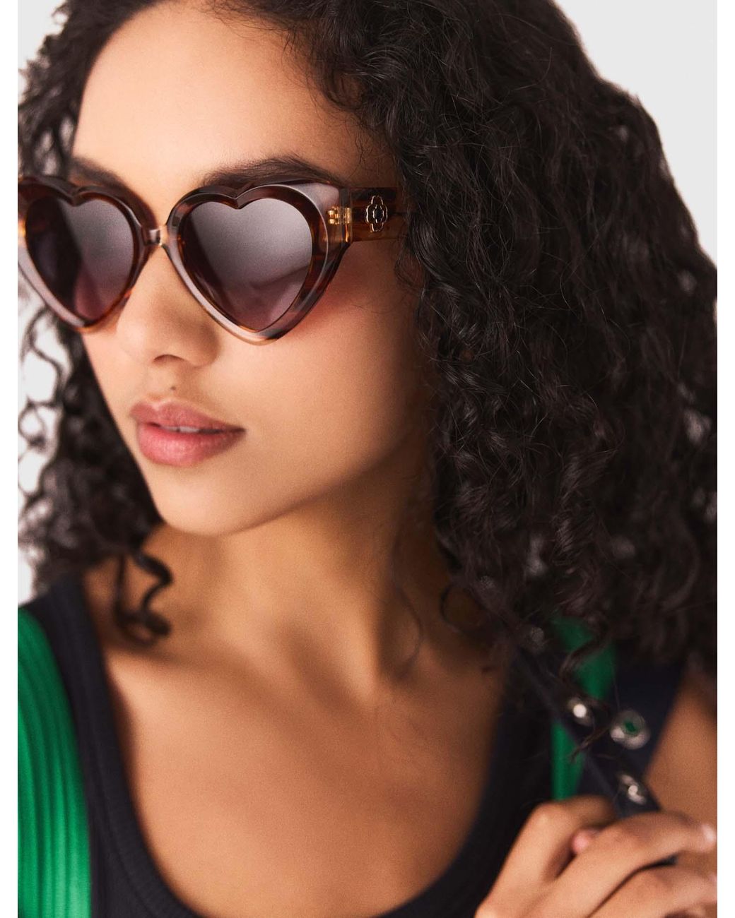 Maje Pink Heart Sunglasses