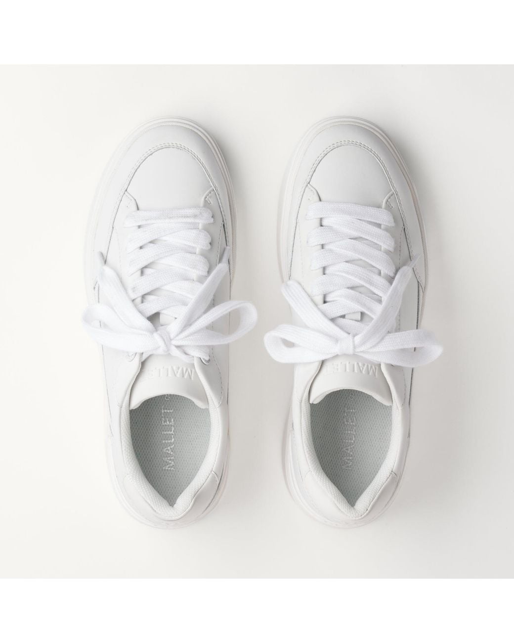 Mallet London White Mallet Lansbury Leather Trainers for men