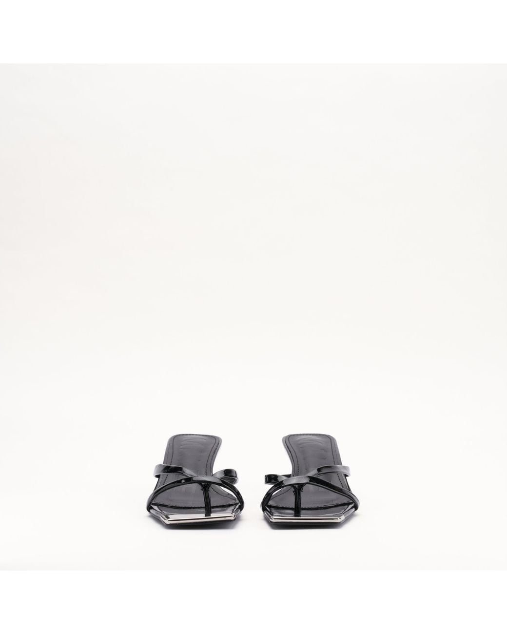 Mallet London Black Mallet Elisa Leather Kitten Heels