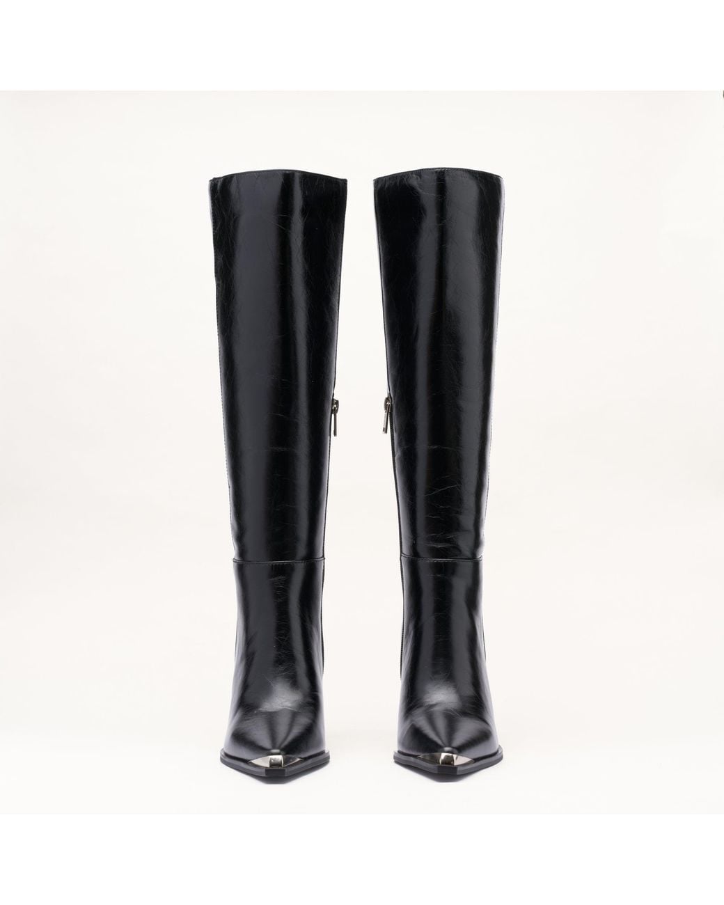 Mallet London Black Mallet Sienna Leather Knee High Boots