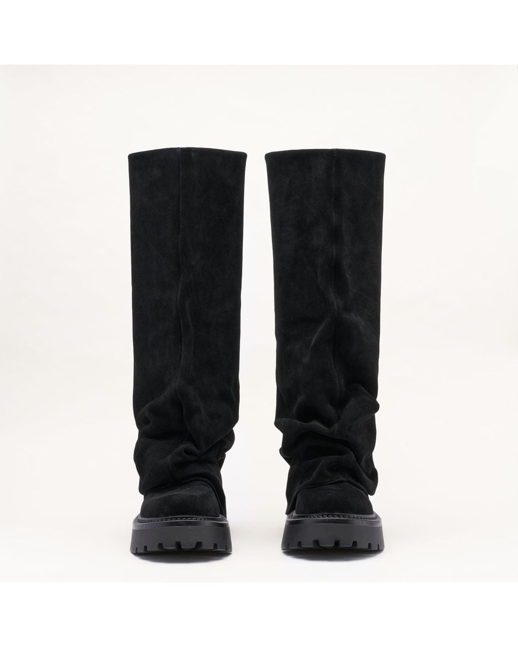 Mallet London Black Mallet Maddie Suede Slouch Boots