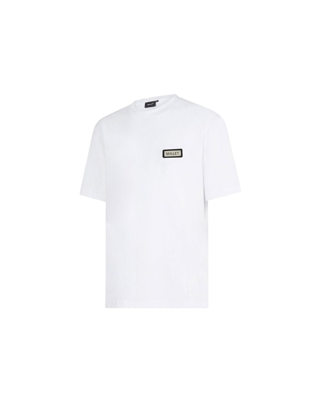 Mallet London White Plaque Tee Organic for men
