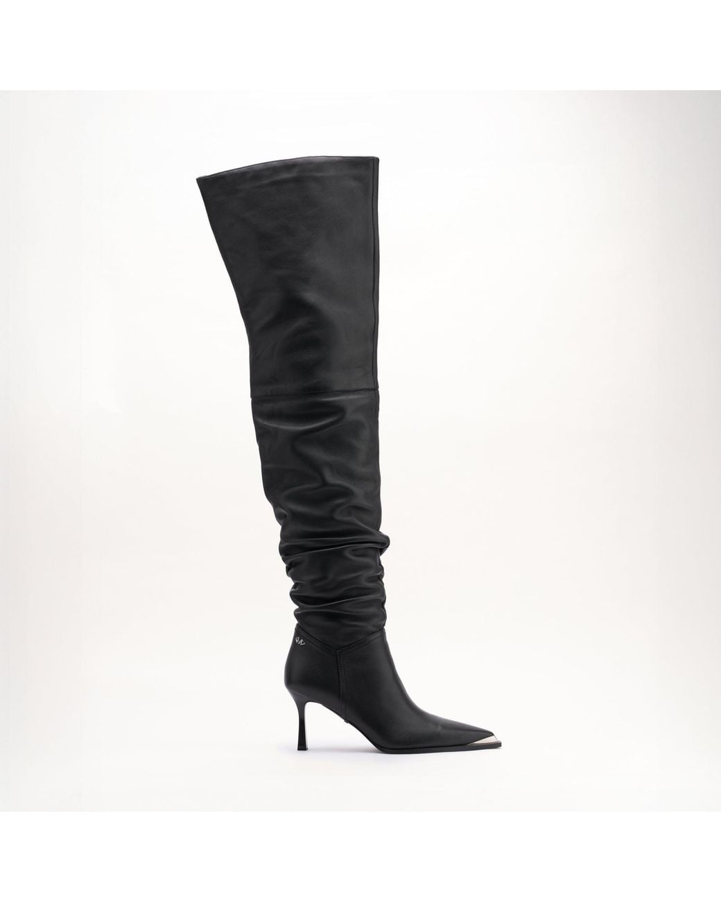 Mallet London Black Mallet Sienna Leather Thigh High Boots