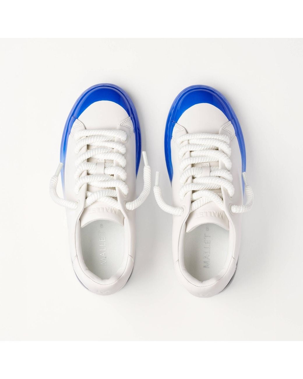 Mallet London Blue Mallet Grftr Lite Ombre Dip Leather Trainers for men