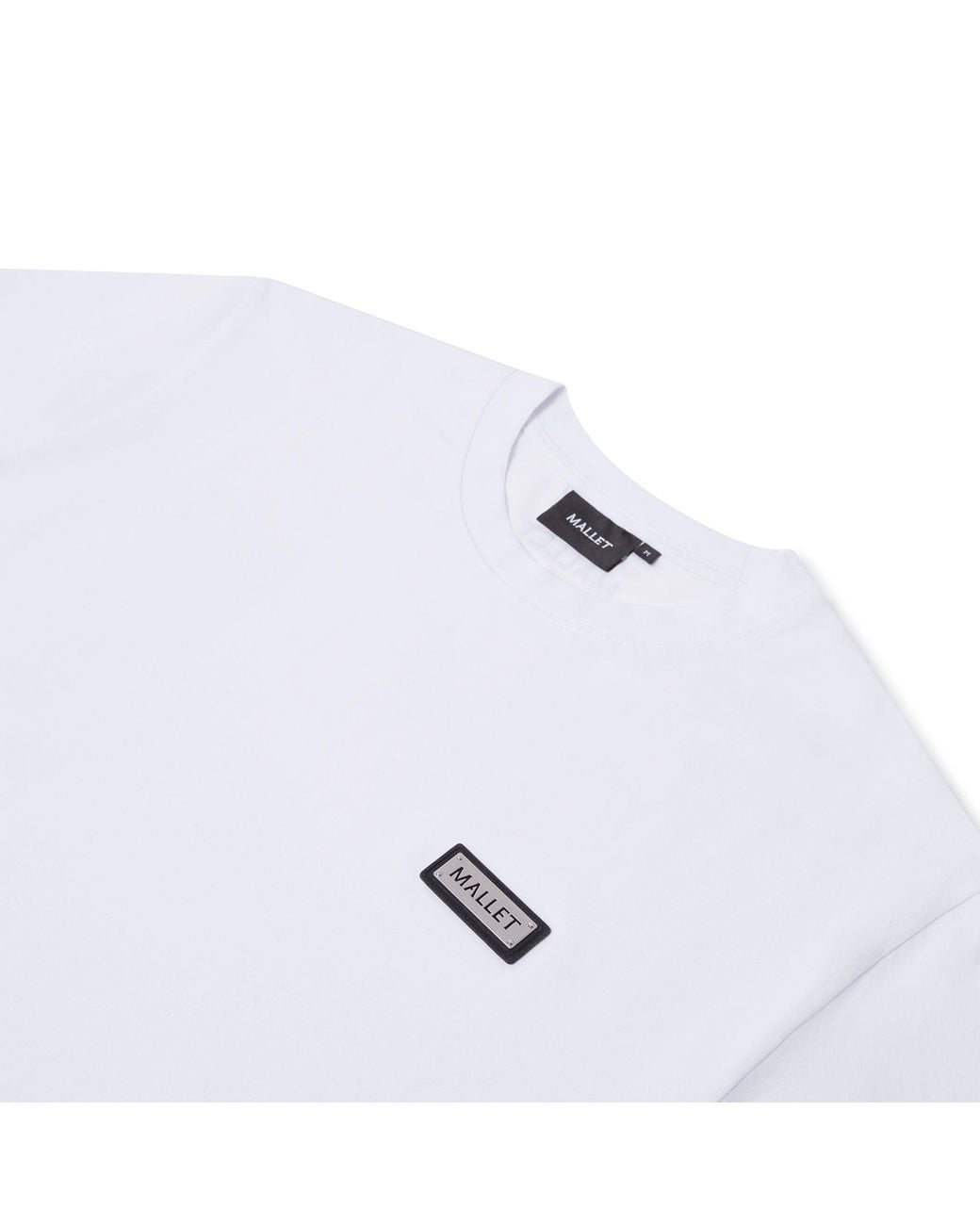 Mallet London White Plaque Tee Organic for men