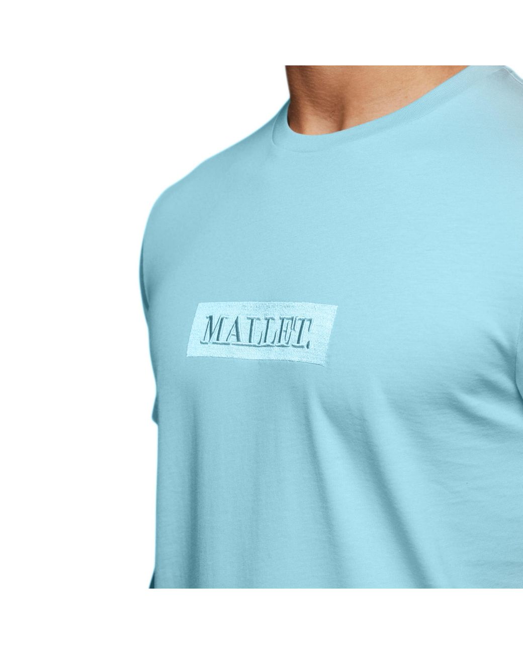 Mallet Blue Box Logo Tee for men