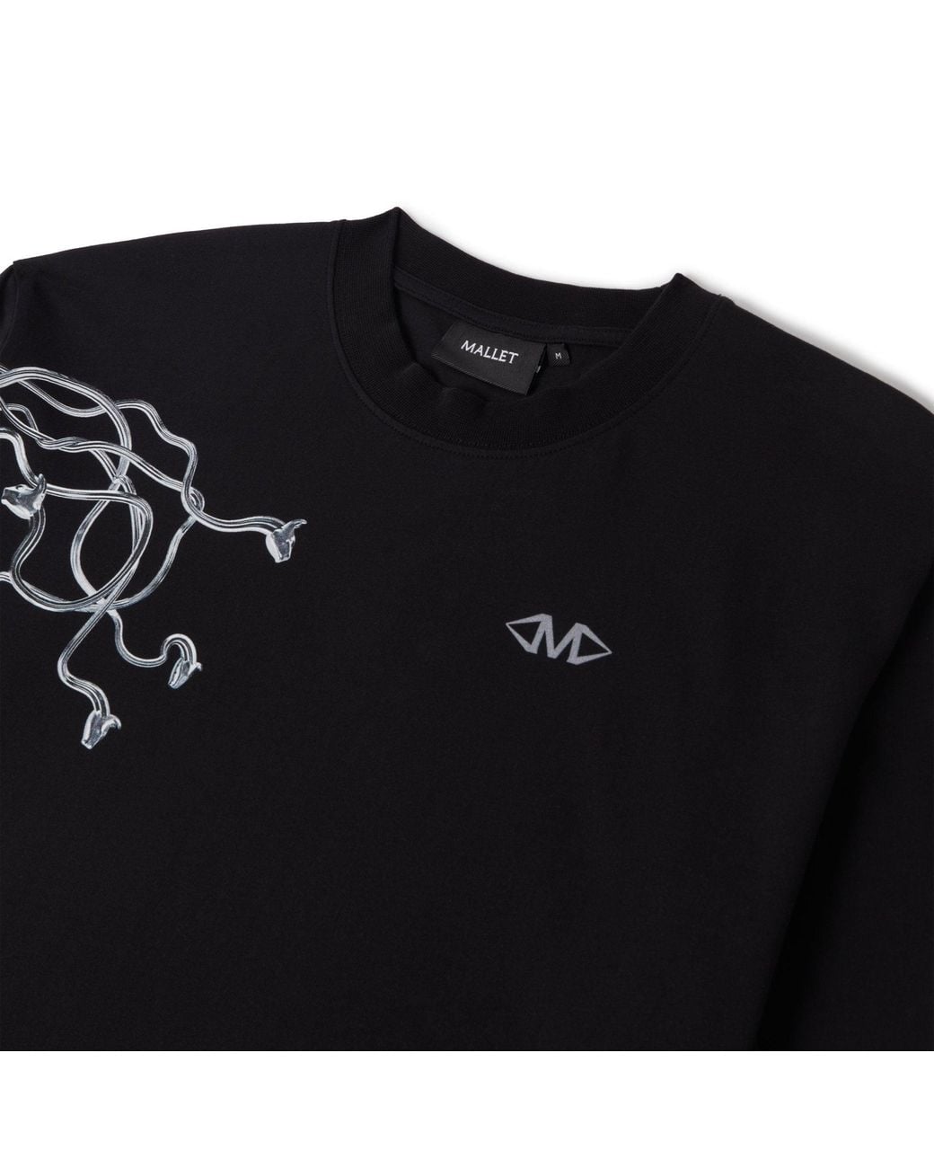 Mallet London Black Mallet X Detroit Parasite Long Sleeve Tee for men