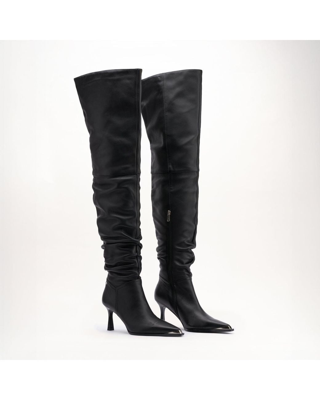Mallet London Black Mallet Sienna Leather Thigh High Boots