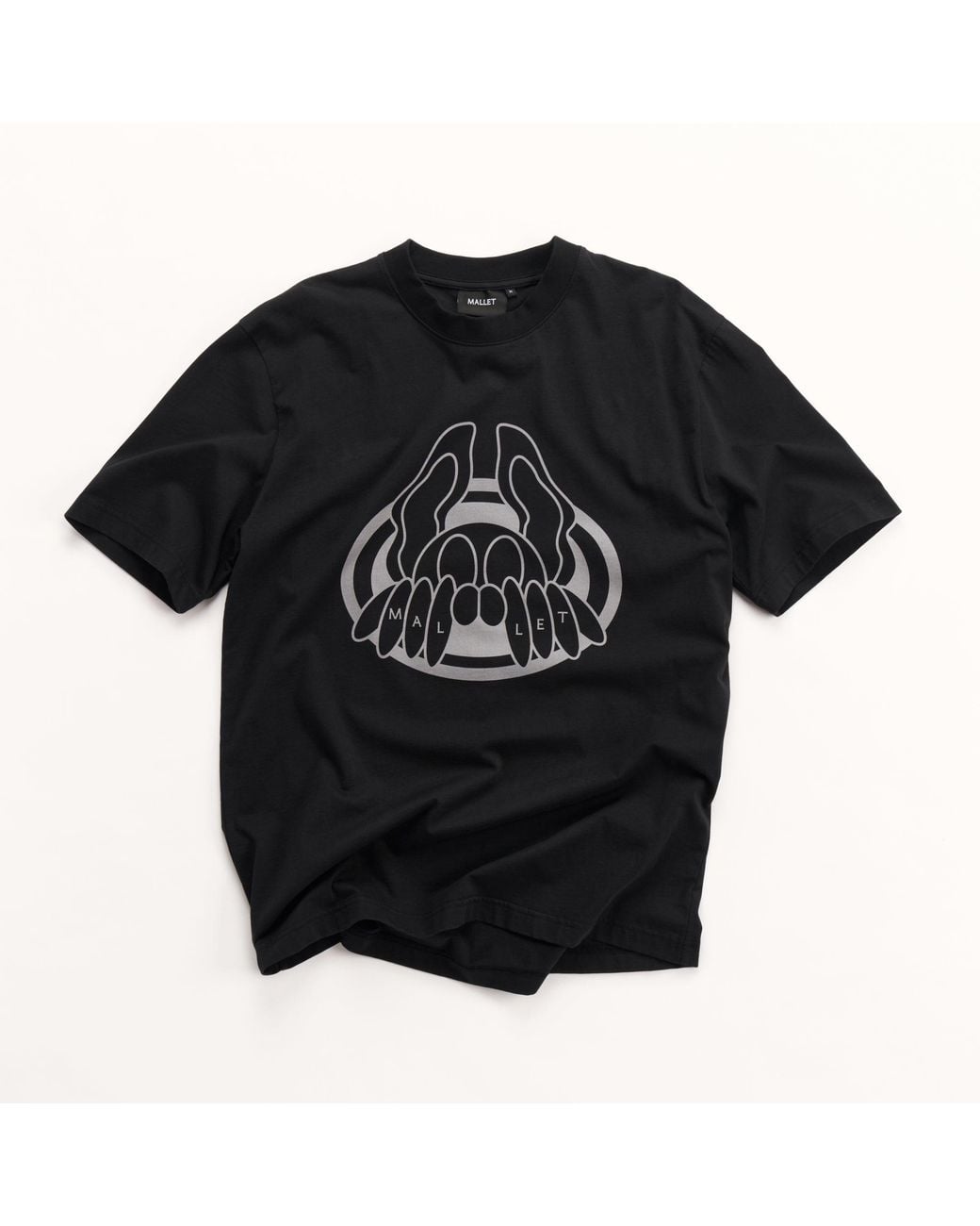 Mallet London Black Mallet X Detroit Peeper Tee for men