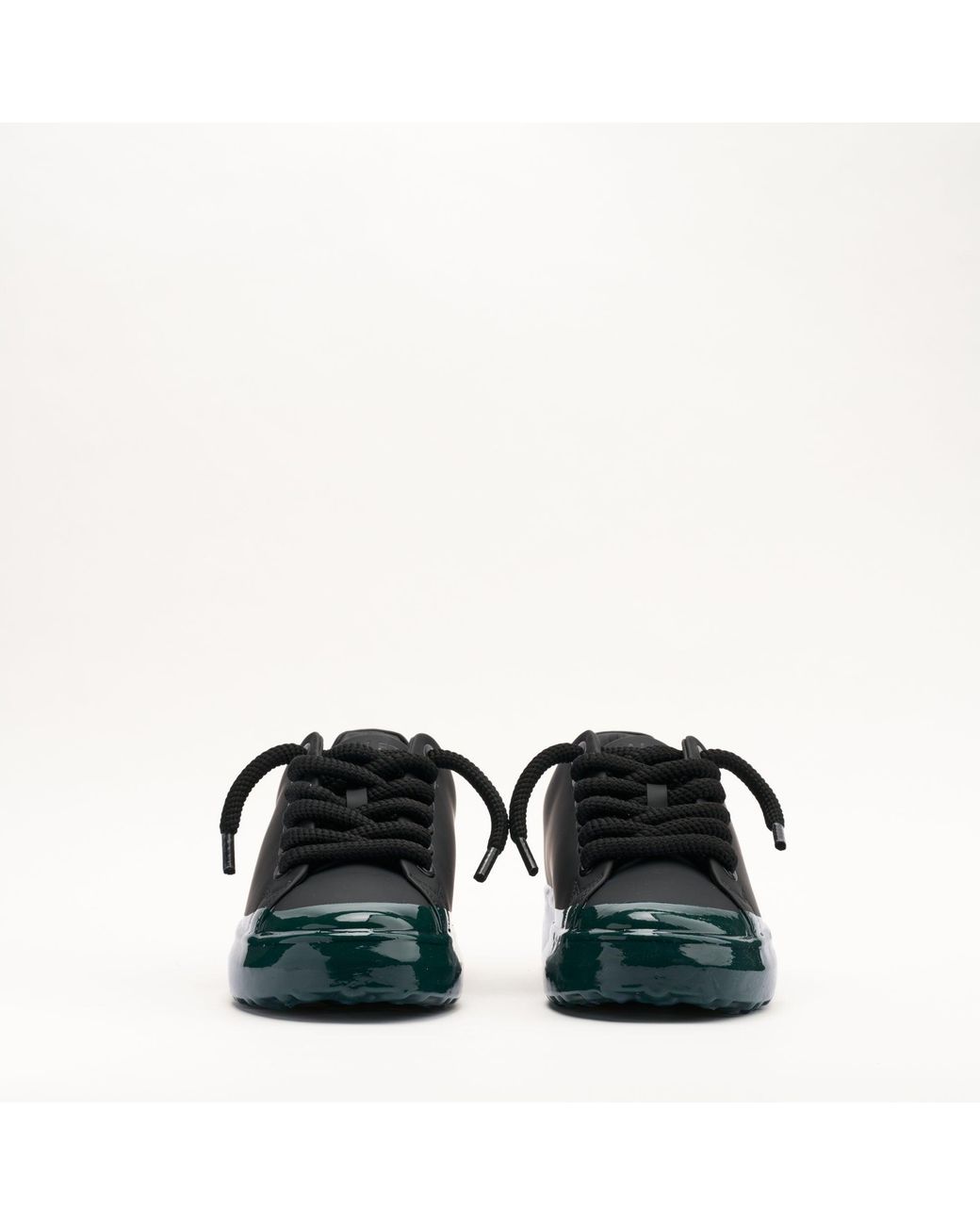 Mallet London Black Mallet Grftr Lite Fade Dip Leather Trainers for men