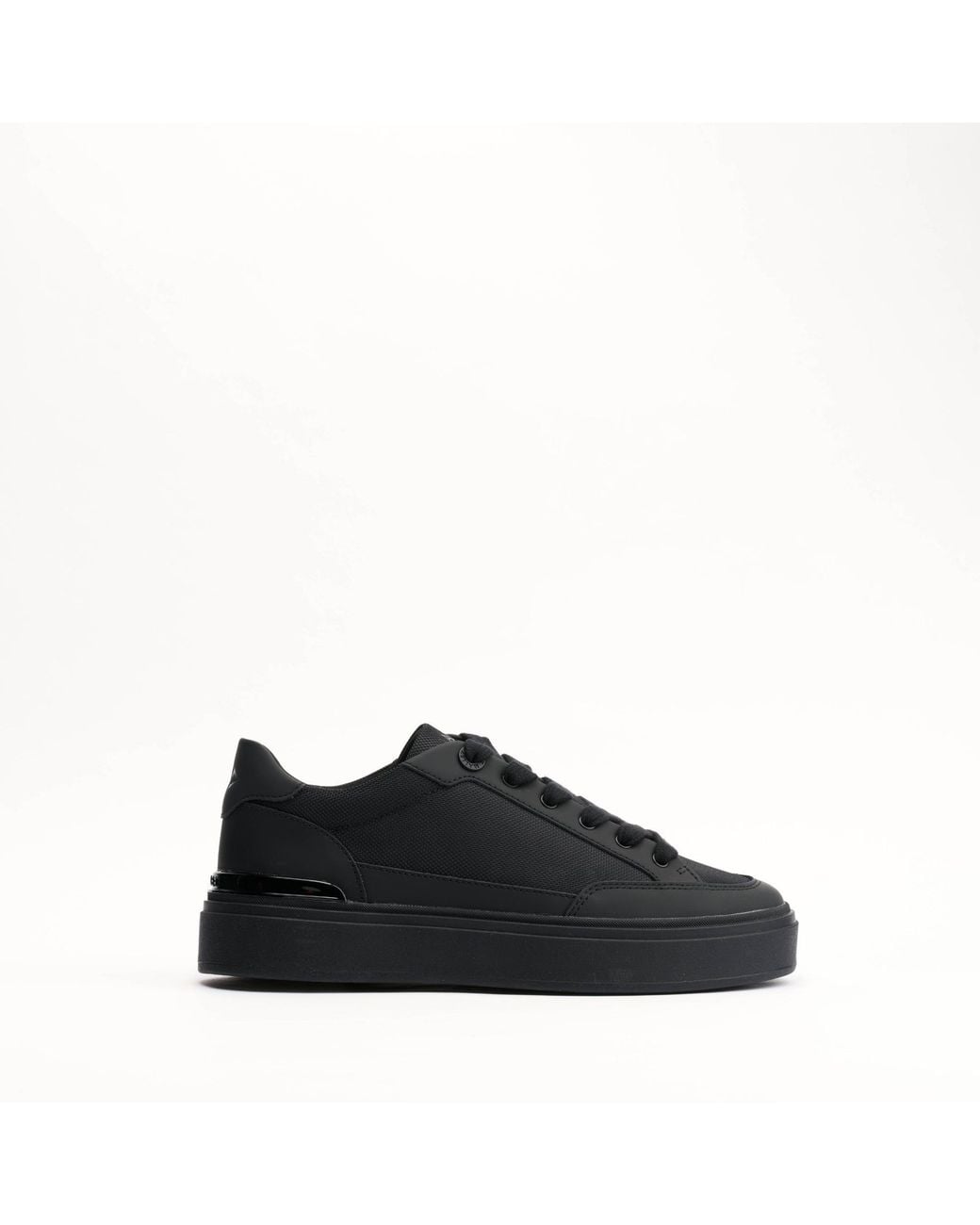 Mallet London Black Mallet Lansbury Leather & Nylon Trainers for men