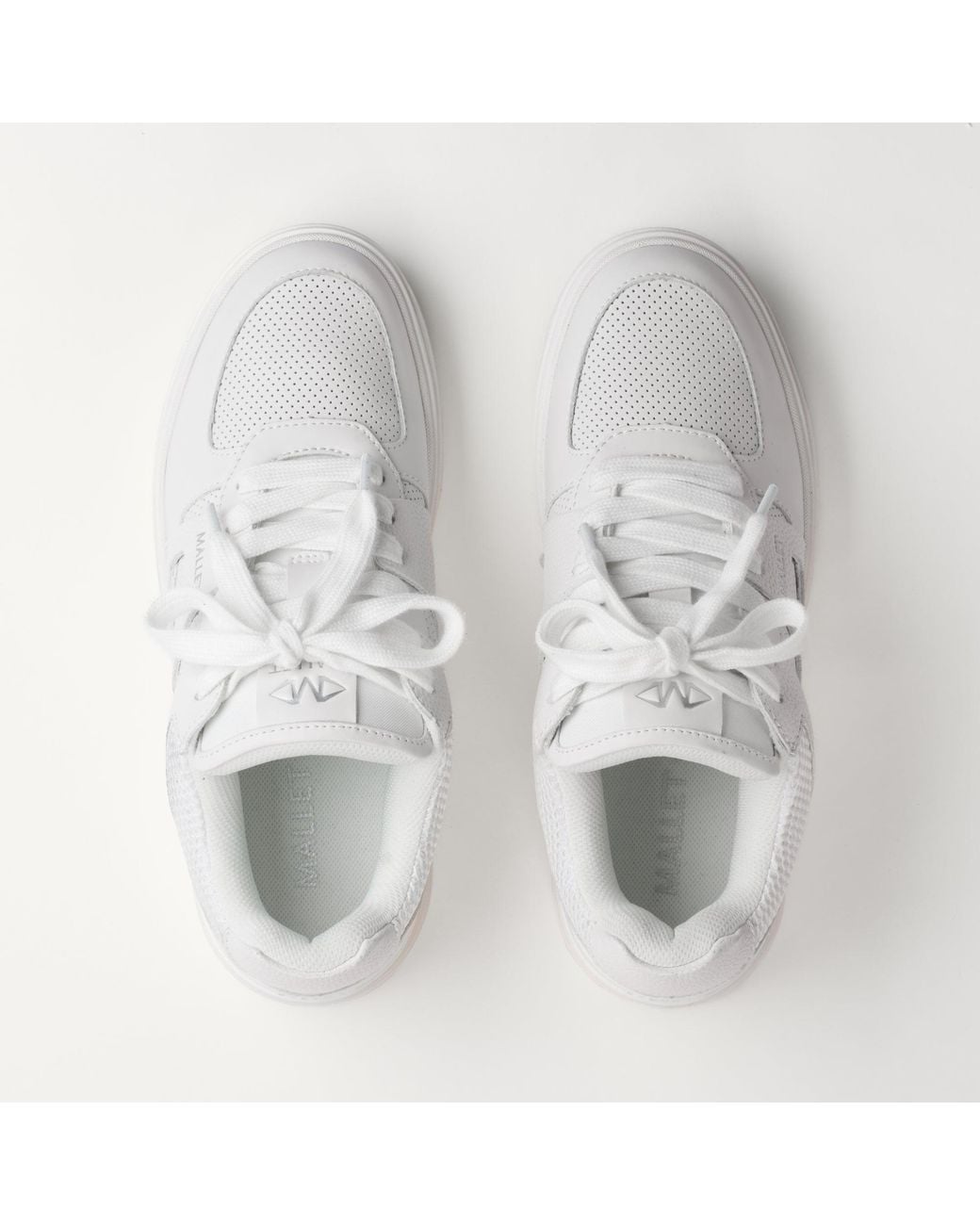 Mallet London White Mallet Fenchurch Leather Trainers for men