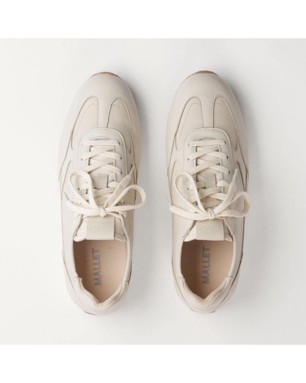 Mallet London White Mallet Penn Leather Trainers for men