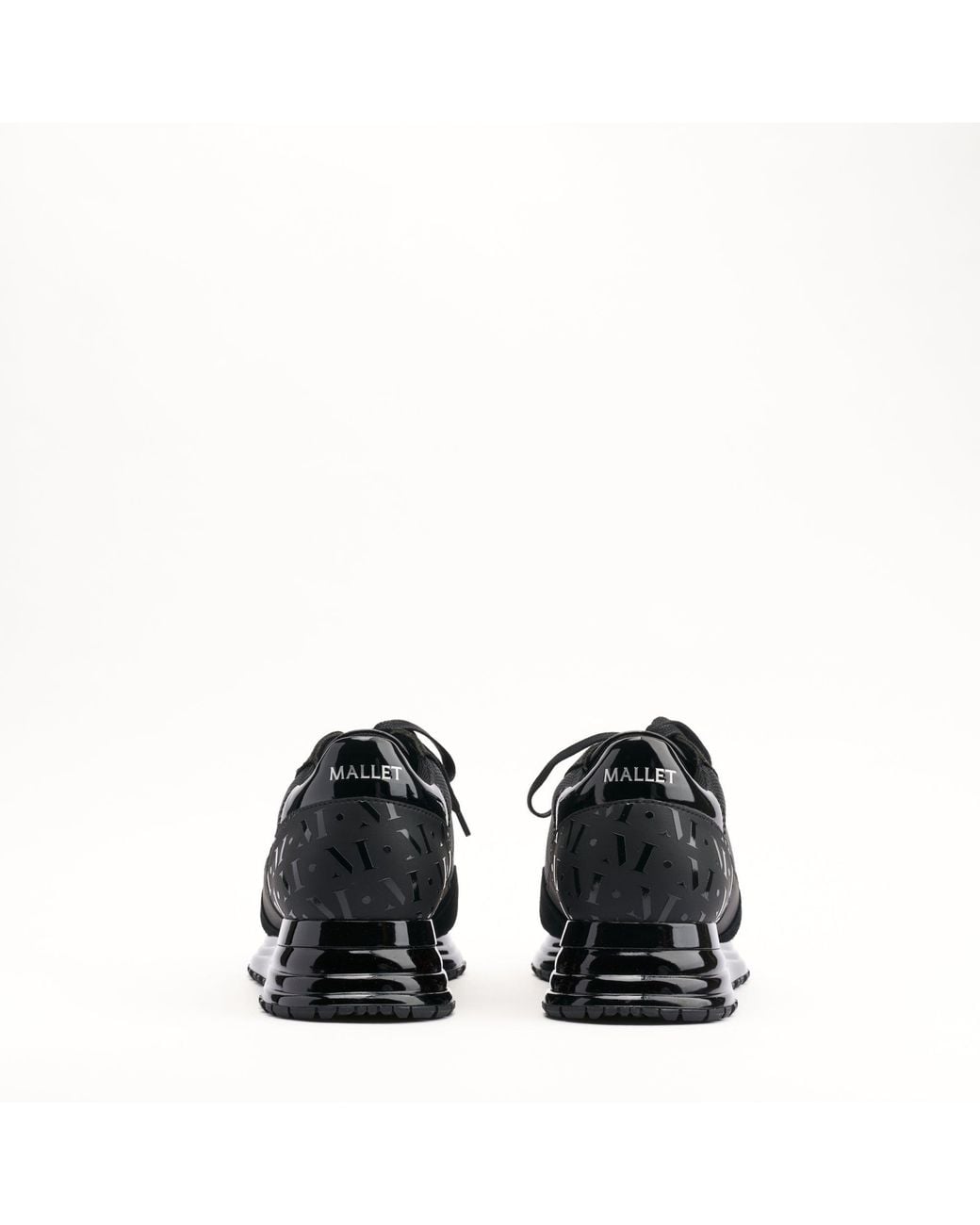 Mallet London Black Mallet Popham Gas Essential Leather Trainers for men
