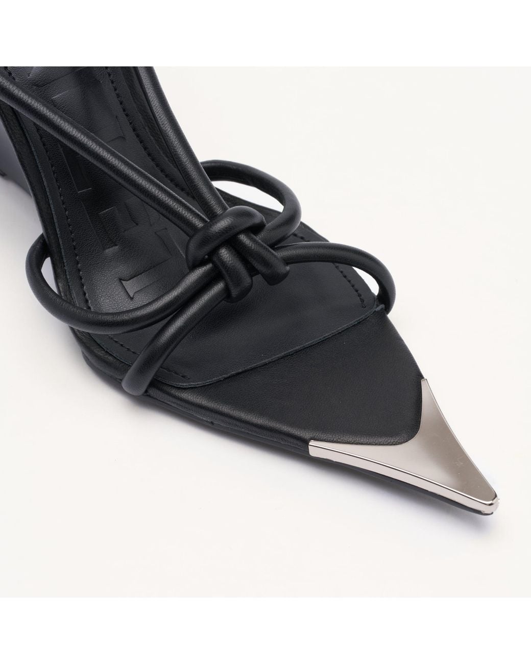Mallet London Blue Mallet Amber Strap Leather Heels