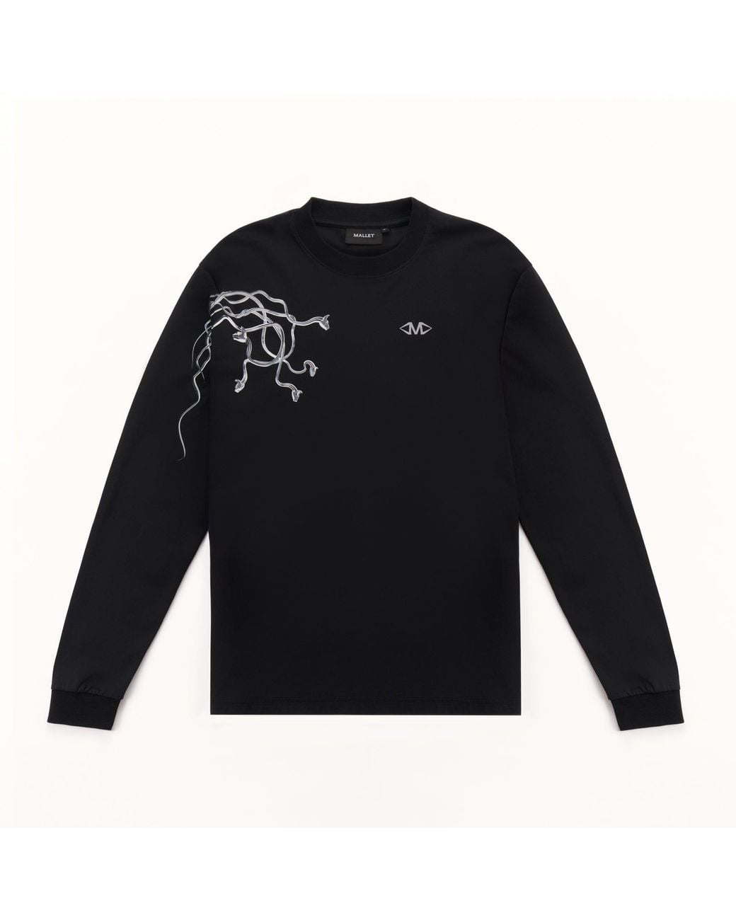 Mallet London Black Mallet X Detroit Parasite Long Sleeve Tee for men