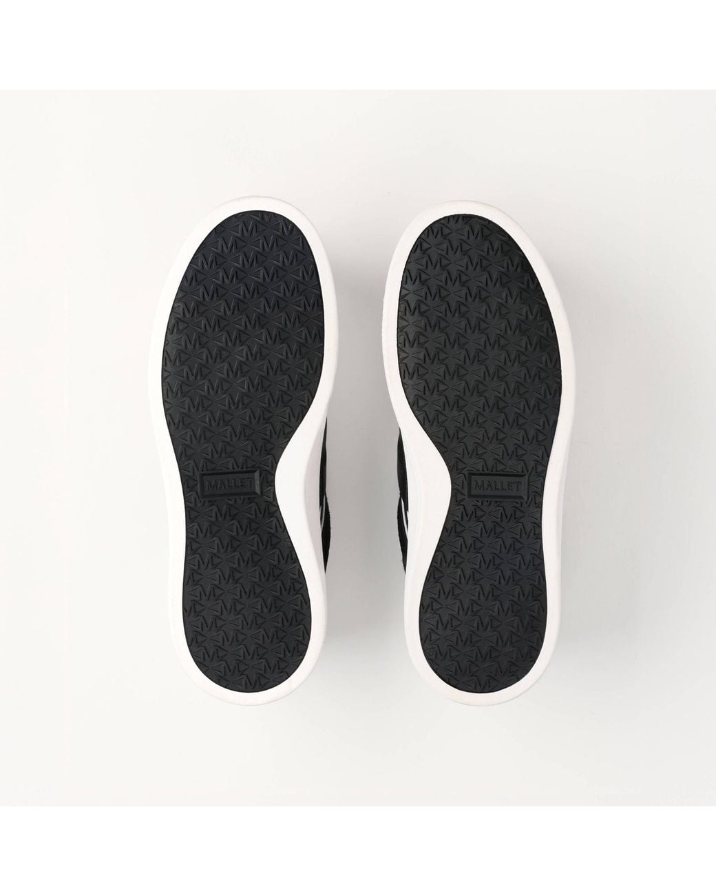 Mallet London Black Mallet Fenchurch Leather Trainers for men