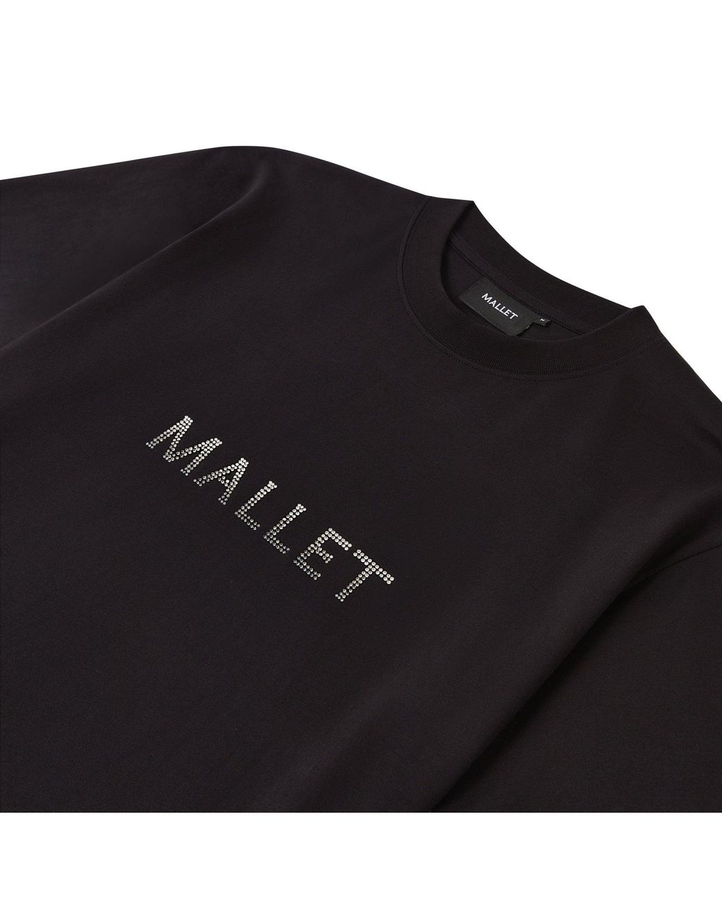 Mallet London Black Swarovski Tee for men