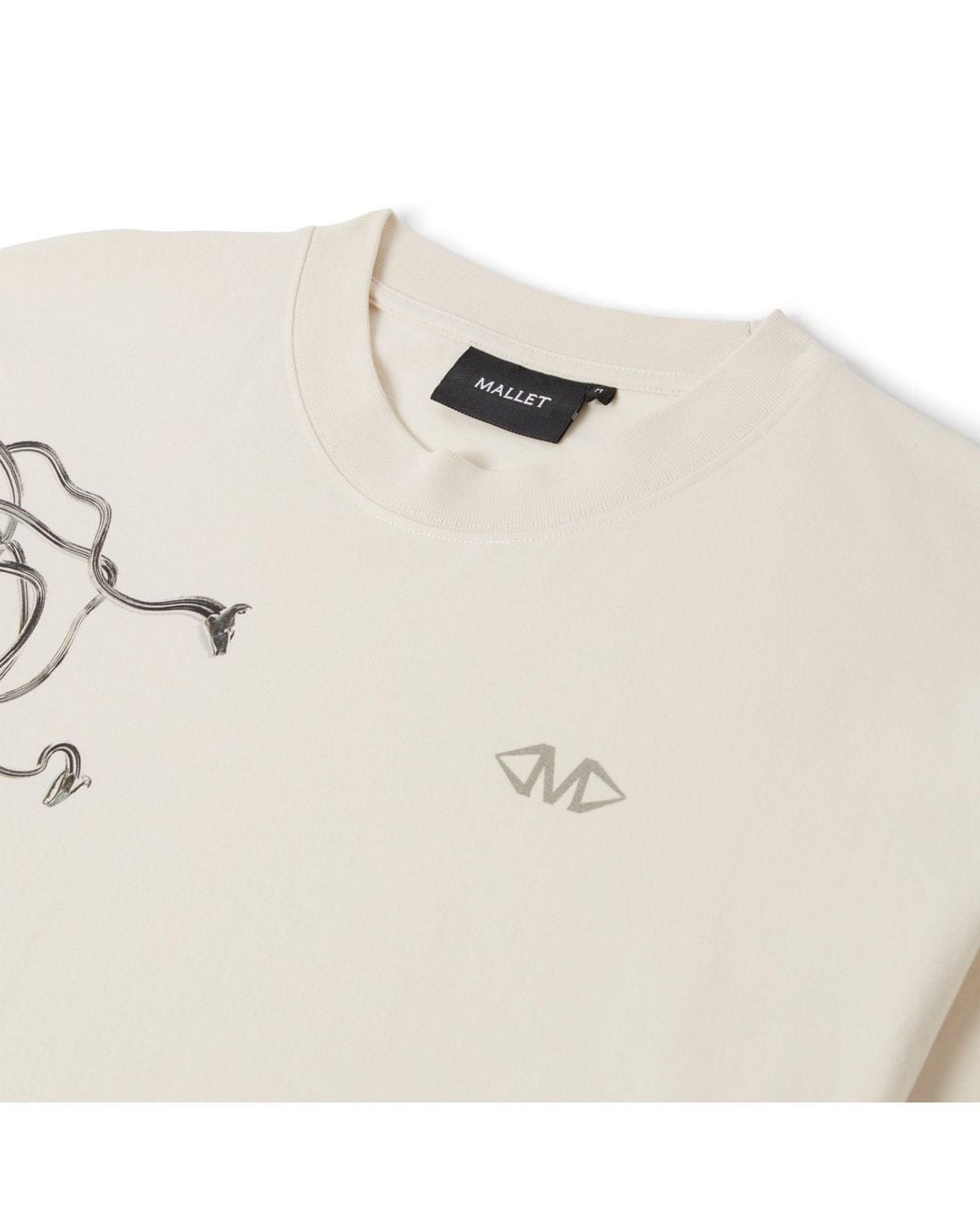 Mallet London White Mallet X Detroit Parasite Long Sleeve Tee for men