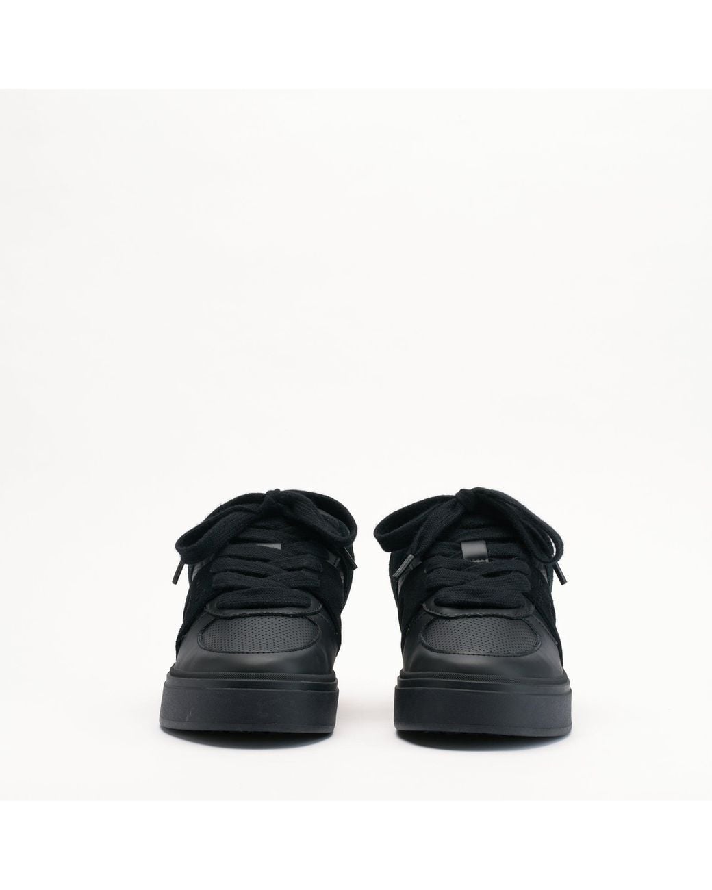 Mallet London Black Mallet Fenchurch Leather Trainers for men