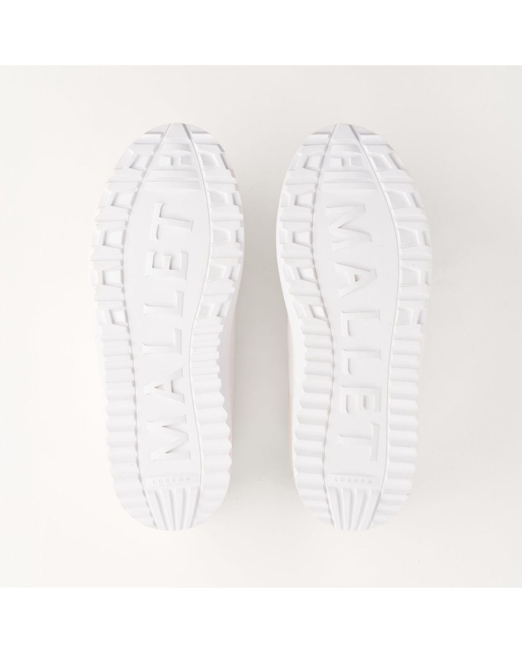 Mallet London White Mallet Grftr Lite Soft Leather Trainers for men