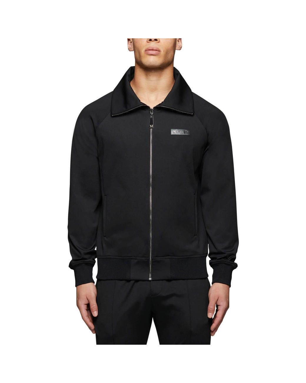 Mallet Black Retro Track Jacket for men