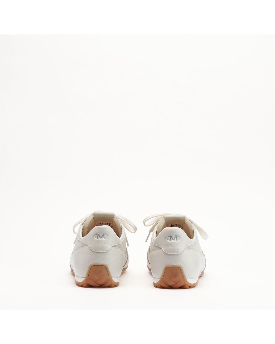 Mallet London White Mallet Penn Leather Trainers for men