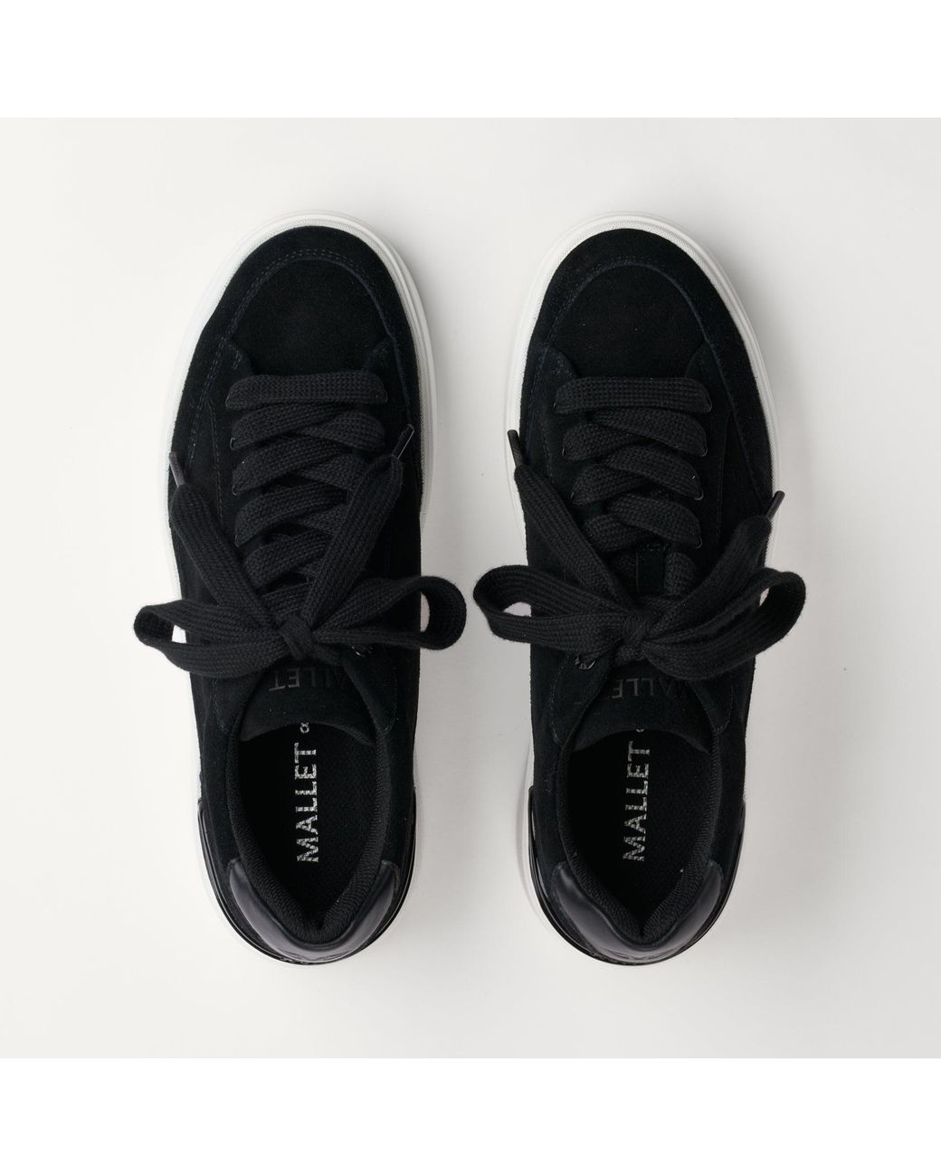 Mallet London Black Mallet Lansbury Suede Trainers for men