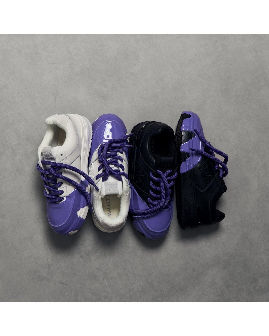 Mallet London Purple Mallet X Detroit Clayton Grape Splat Trainers for men