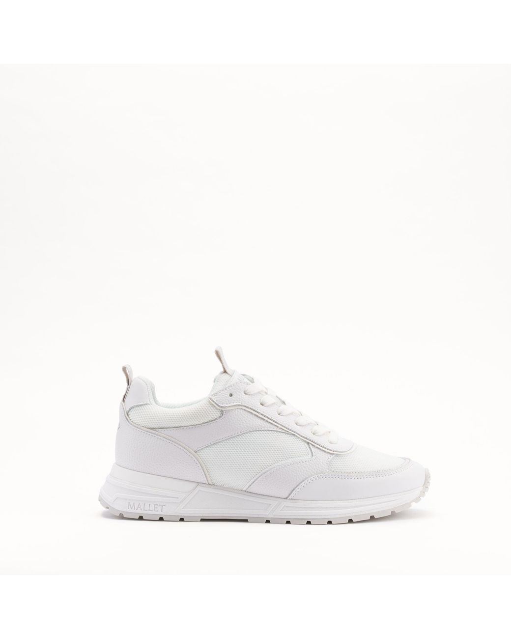 Mallet London White Mallet Bethnal Leather Trainers for men