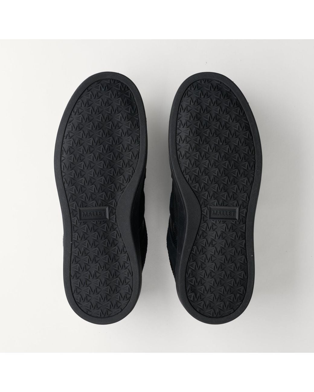 Mallet London Black Mallet Fenchurch Leather Trainers for men