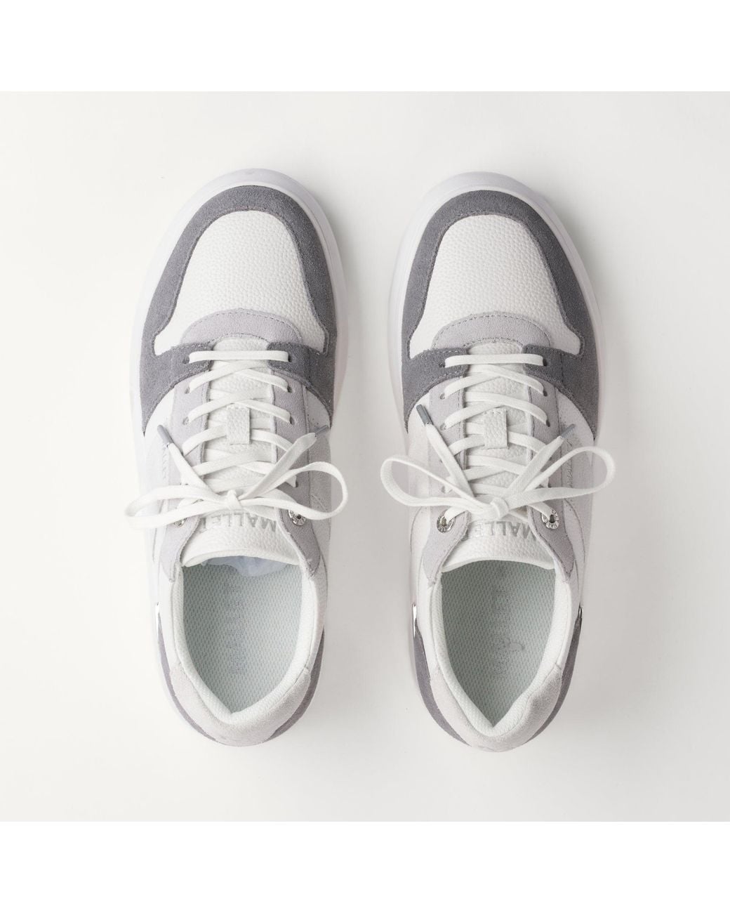 Mallet London White Mallet Hoxton Lite Leather Trainers for men