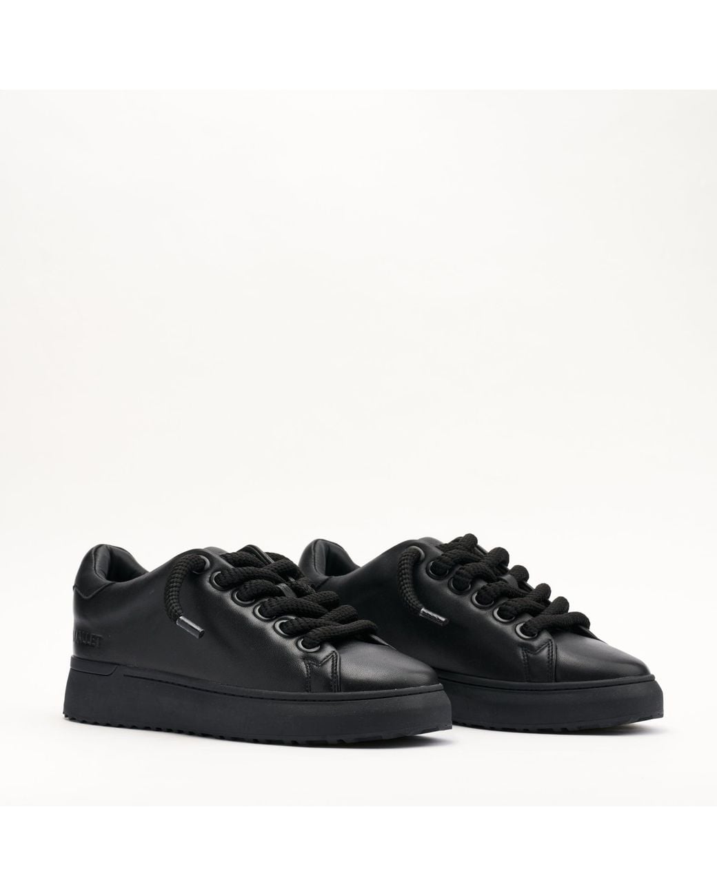 Mallet London Black Mallet Grftr Lite Soft Leather Trainers for men