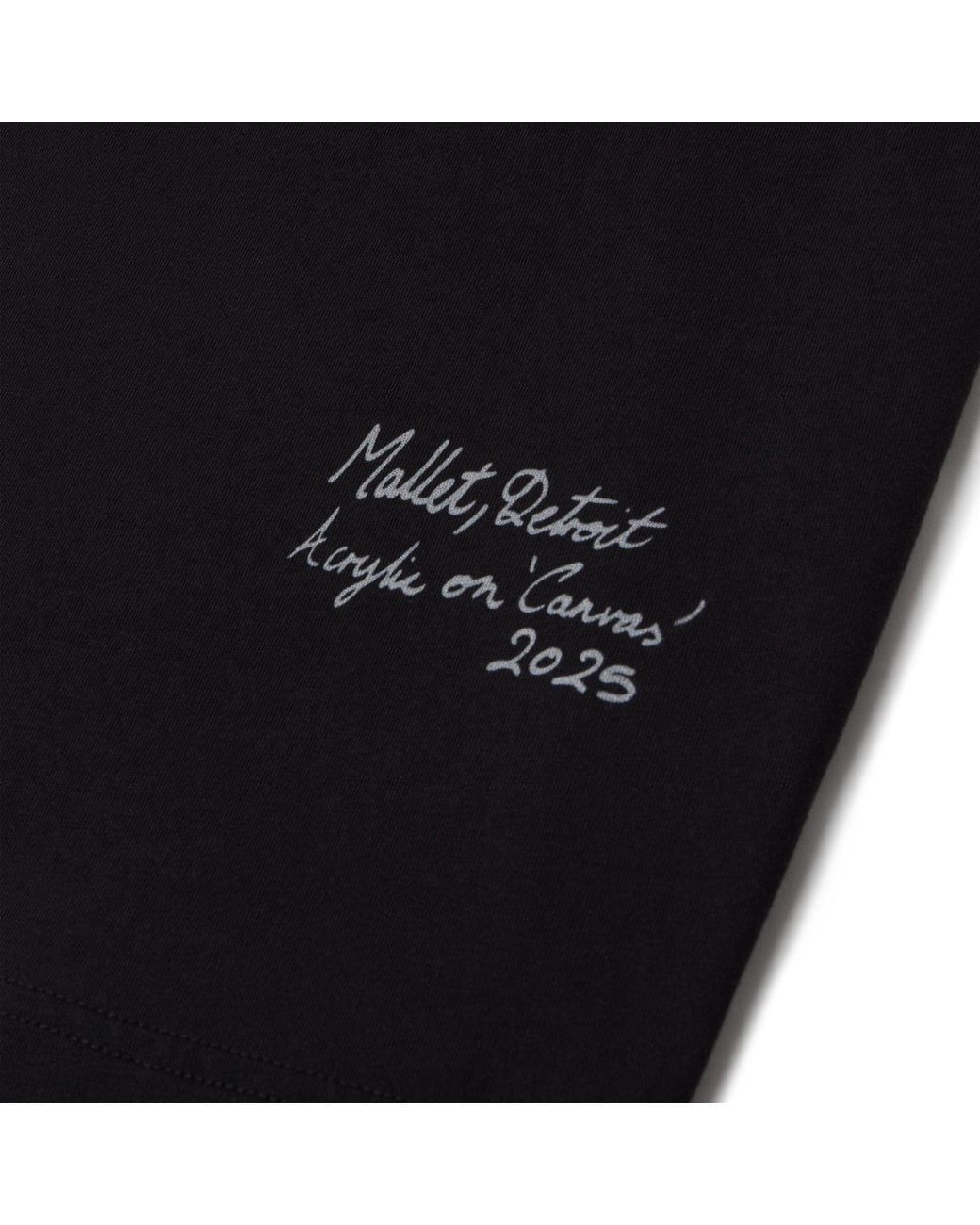Mallet London Black Mallet X Detroit Peeper Tee for men