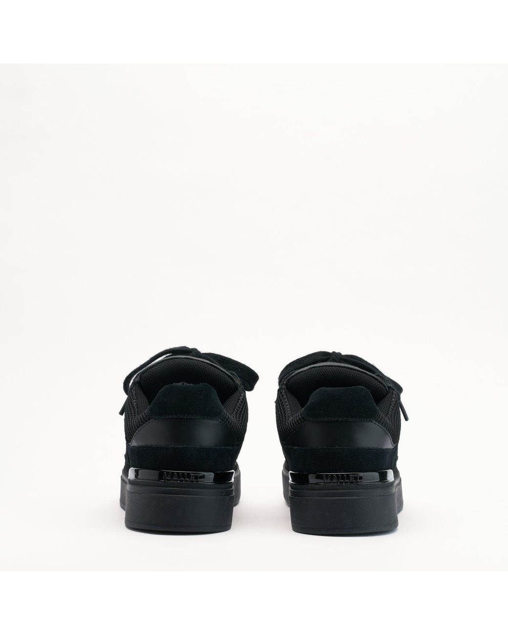 Mallet London Black Mallet Fenchurch Leather Trainers for men