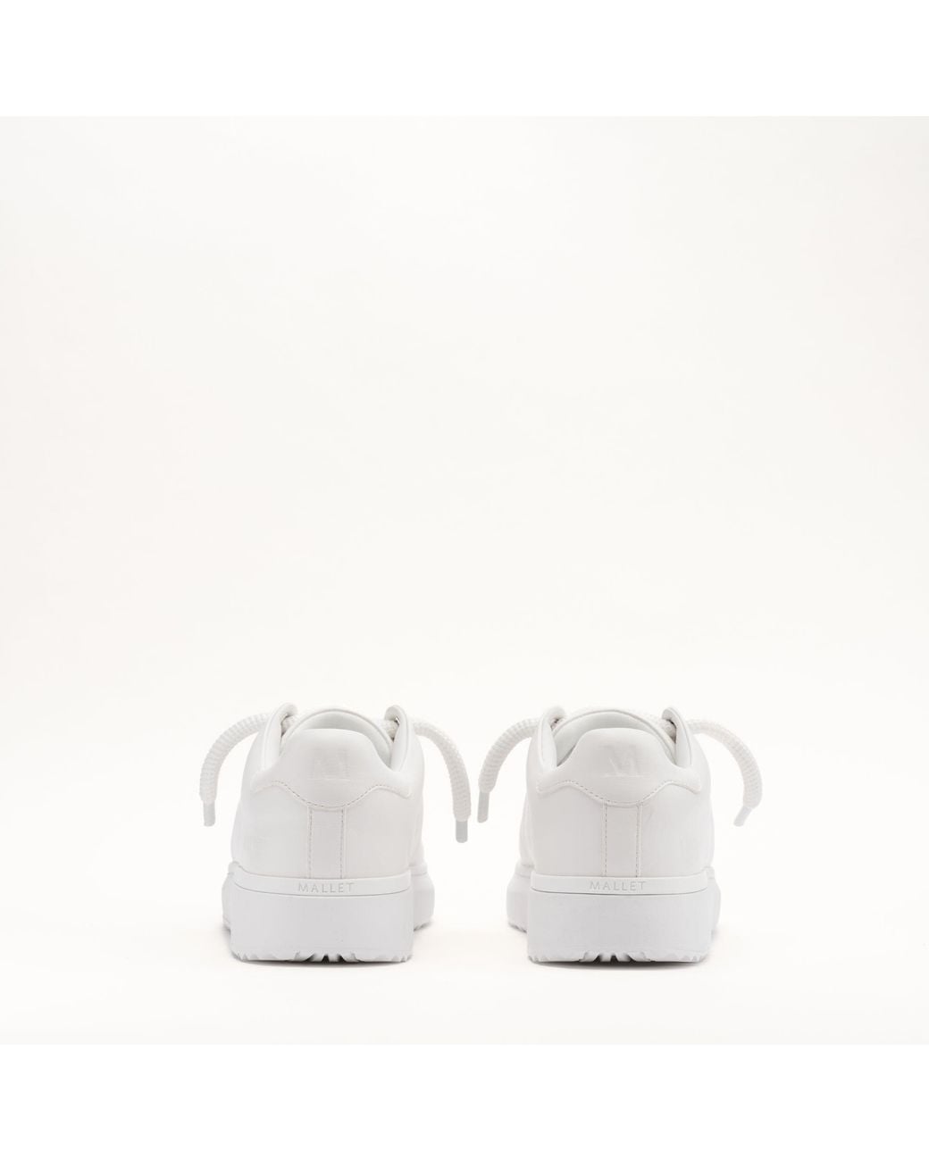 Mallet London White Mallet Grftr Lite Soft Leather Trainers for men