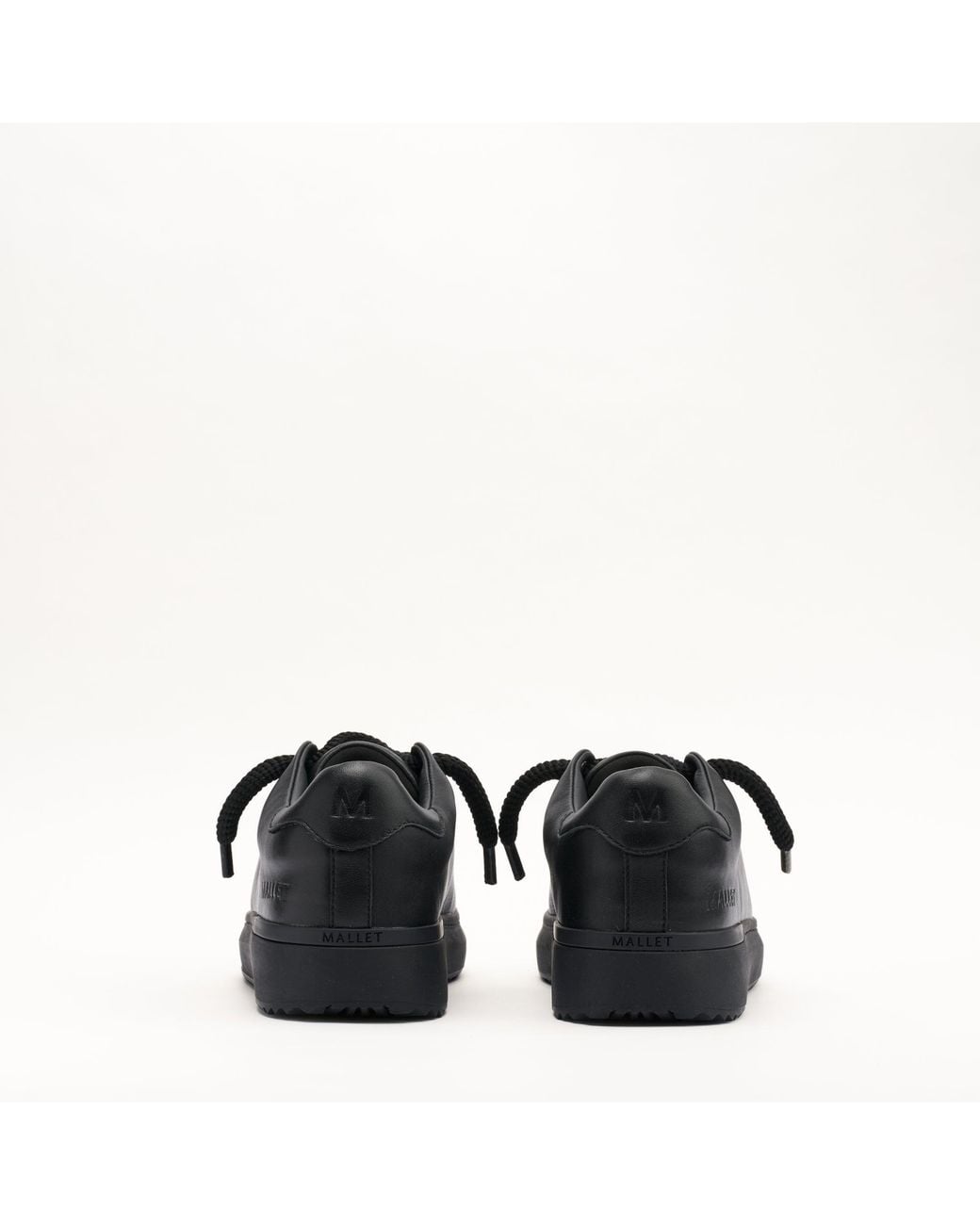 Mallet London Black Mallet Grftr Lite Soft Leather Trainers for men