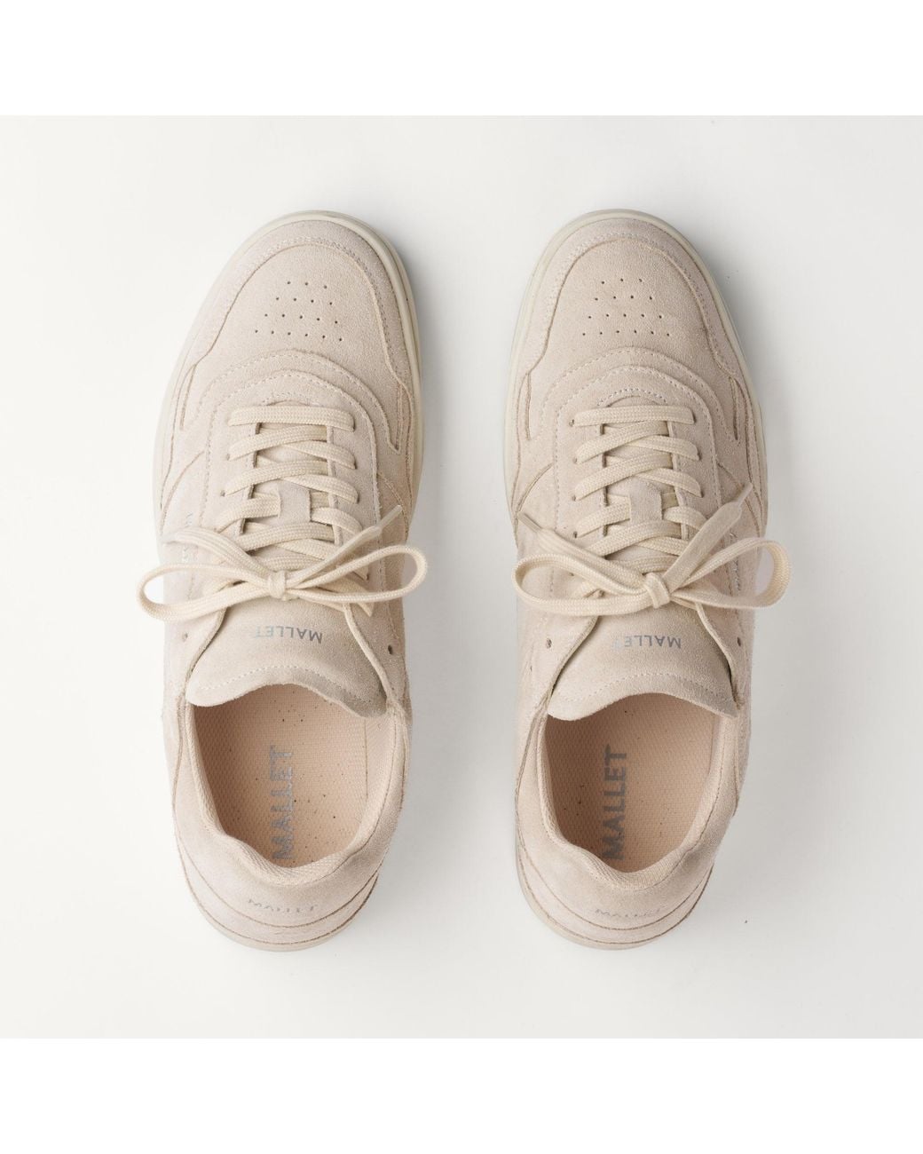 Mallet London Natural Mallet Kingsbury Suede Trainers