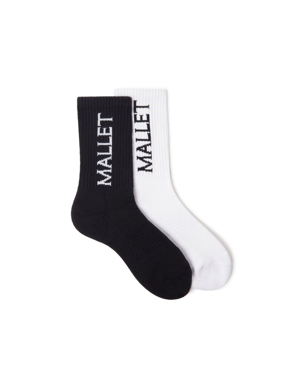 Mallet London White Mallet Socks Large Logo 5 Pack Multi