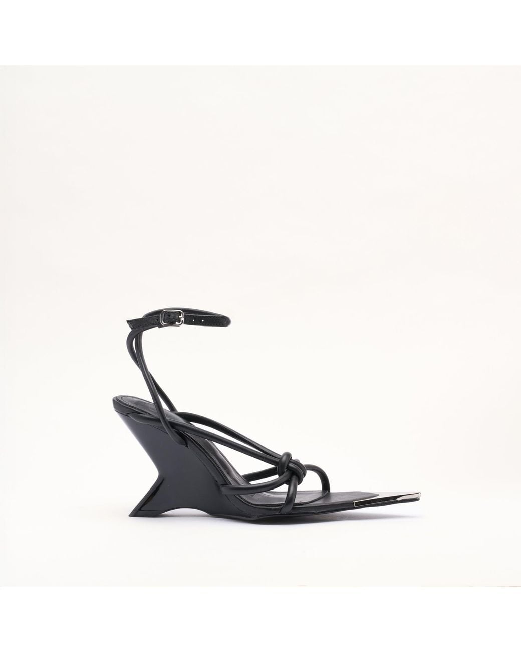 Mallet London Blue Mallet Amber Strap Leather Heels