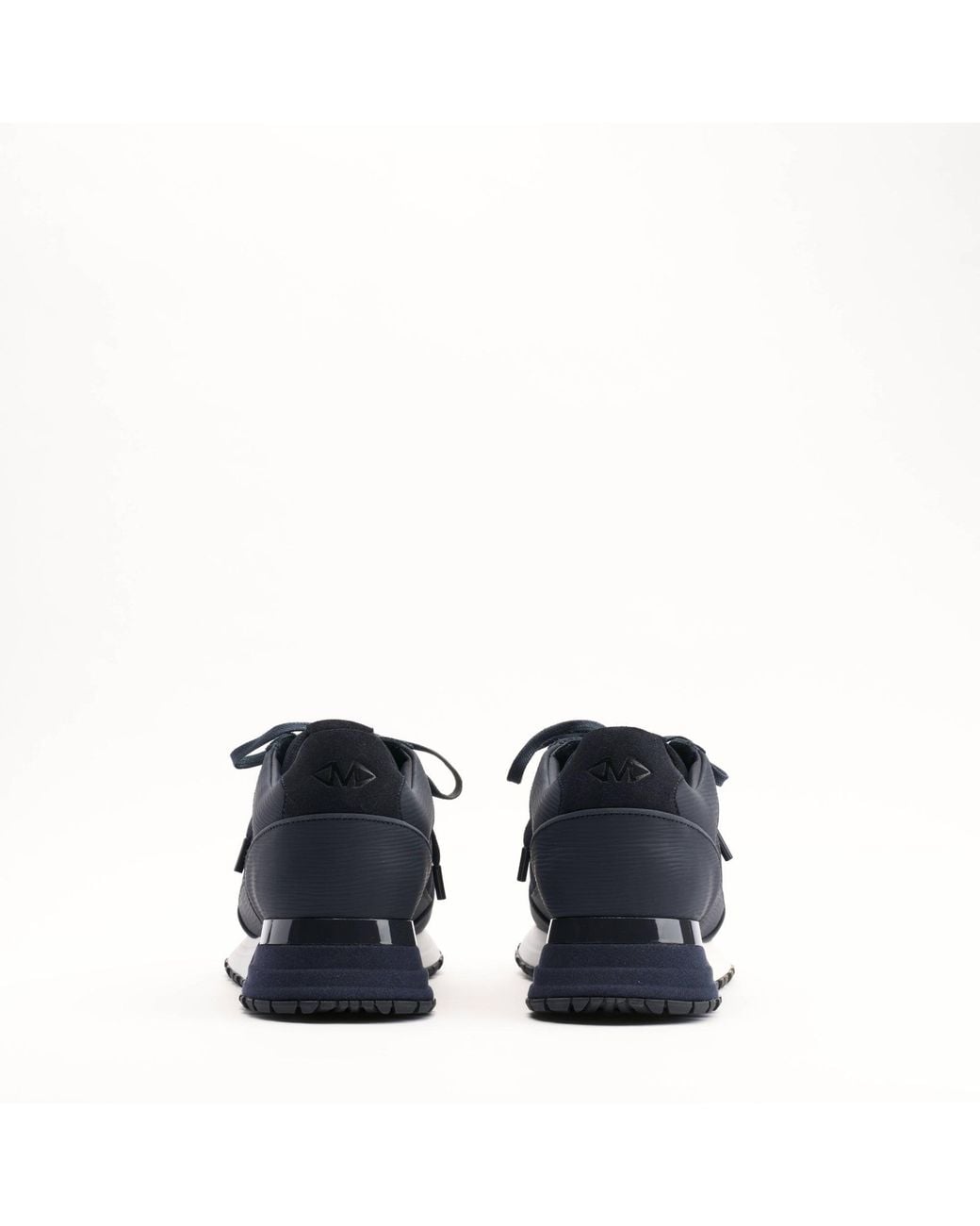 Mallet London Blue Mallet Boundary Ripple Leather Trainers for men