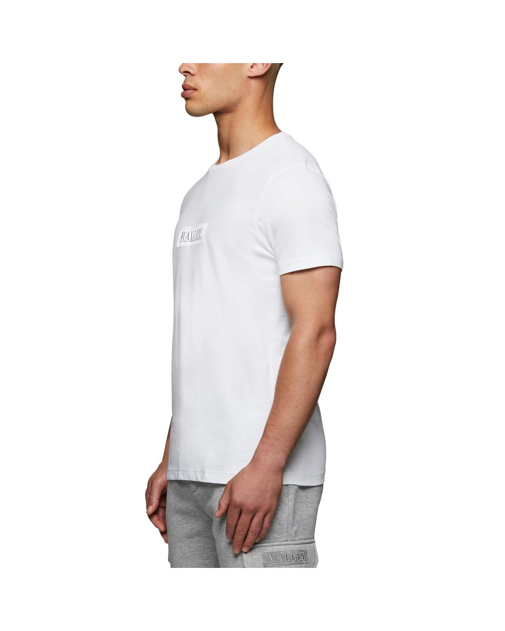 Mallet White Box Logo Tee for men